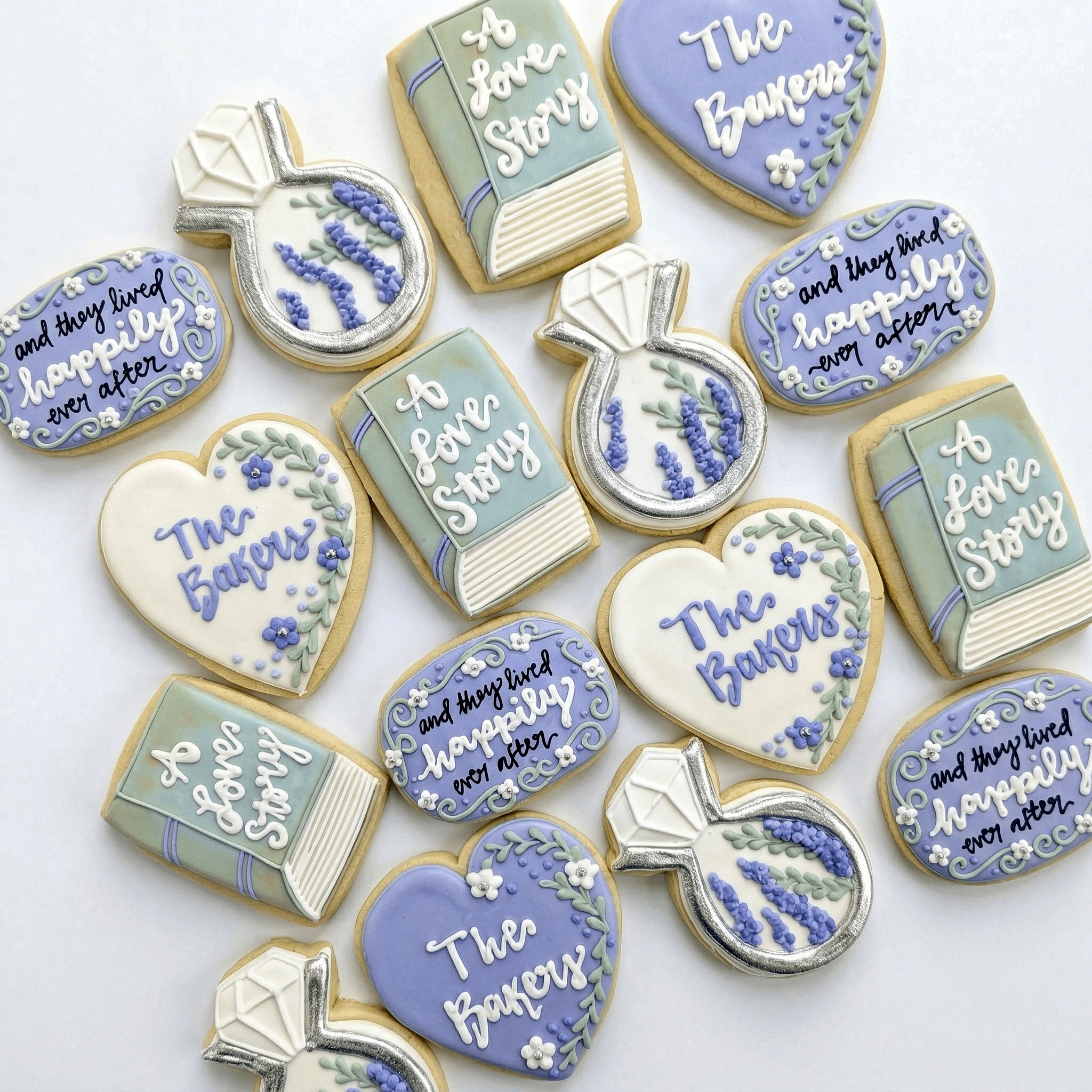 Hand-decorated Meli cookies celebrating love and special moments